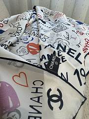 Colestore Chanel 25P Coco Love Silk Scarf 90x90cm - 4