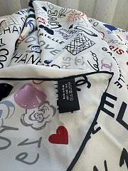 Colestore Chanel 25P Coco Love Silk Scarf 90x90cm - 3