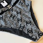 Colestore Chanel One Piece Swimwear Gray - 3