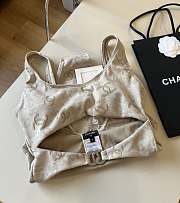 Colestore Chanel One Piece Swimwear Beige - 3