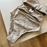 Colestore Chanel One Piece Swimwear Beige - 2