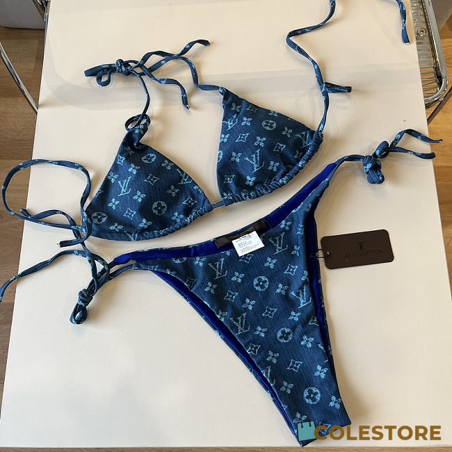 Colestore Louis Vuitton Bikini Navy Blue - 1