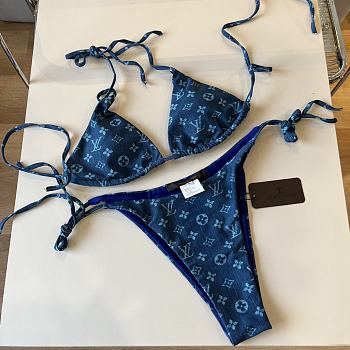 Colestore Louis Vuitton Bikini Navy Blue