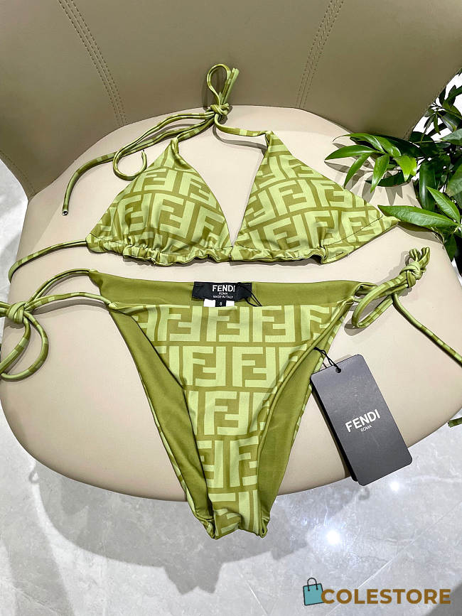 Colestore Fendi Green Lycra Bikini - 1