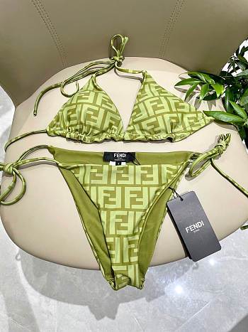 Colestore Fendi Green Lycra Bikini