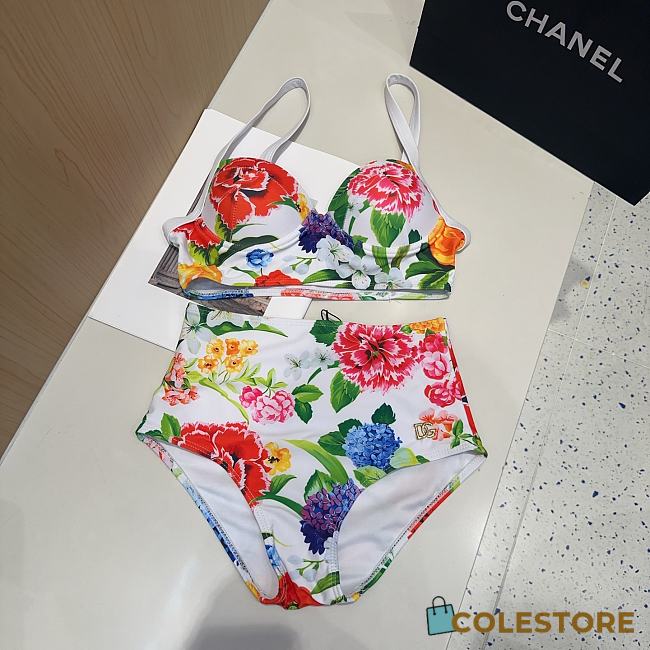 Colestore Dolce & Gabbana Bikini with Floral Print in Print  - 1