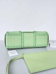  Colestore Bottega Veneta Arco Small Intrecciato Leather Tote Bag in Green 30x20x11.5cm - 6
