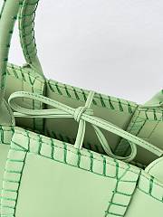  Colestore Bottega Veneta Arco Small Intrecciato Leather Tote Bag in Green 30x20x11.5cm - 5