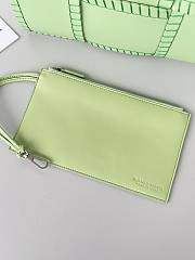  Colestore Bottega Veneta Arco Small Intrecciato Leather Tote Bag in Green 30x20x11.5cm - 3