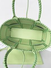 Colestore Bottega Veneta Arco Small Intrecciato Leather Tote Bag in Green 30x20x11.5cm - 2