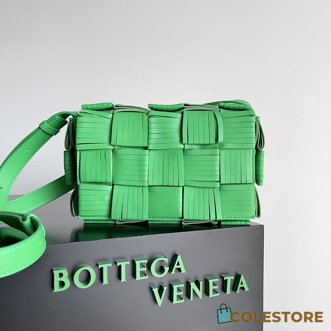 Colestore Bottega Veneta Fringe Cassette - Green 23x15x5.5cm - 1