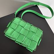 Colestore Bottega Veneta Fringe Cassette - Green 23x15x5.5cm - 3