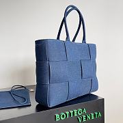 Colestore Bottega Veneta Medium Intreccio Denim Arco Tote Bag 40x10x28cm - 3