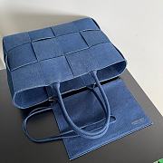 Colestore Bottega Veneta Medium Intreccio Denim Arco Tote Bag 40x10x28cm - 2