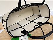 Colestore Bottega Veneta Arco Linen Canvas Tote Bag Natural/Black Unique 36.5x24x13cm - 5