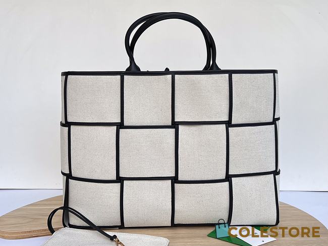 Colestore Bottega Veneta Beige Large Arco Tote 46x34x12cm - 1