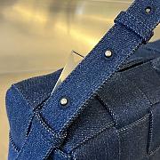 Colestore Bottega Veneta Cassette Intrecciato Denim bag 28x14x10cm - 5