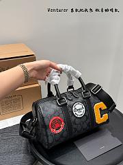 Colestore Coach Outlet Venturer Duffle Bag 27 In Signature Canvas With Patches 27x16.5cm - 3