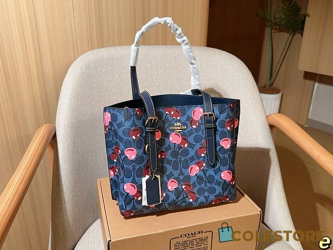 Colestore Coach Mollie Tote Bag 25 with Cherry Print - 1