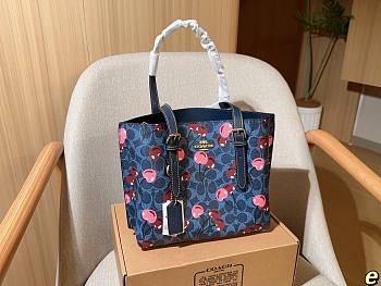 Colestore Coach Mollie Tote Bag 25 with Cherry Print