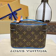 Colestore Louis Vuitton Nice BB Monogram Macassar Canvas Blue 20x12x13.5cm - 6
