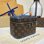 Colestore Louis Vuitton Nice BB Monogram Macassar Canvas Blue 20x12x13.5cm - 4