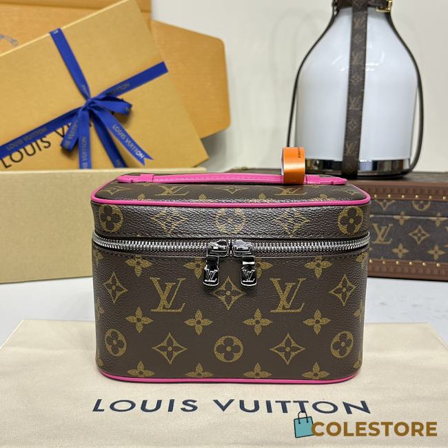 Colestore Louis Vuitton Nice BB Monogram Macassar Canvas Pink 20x12x13.5cm - 1