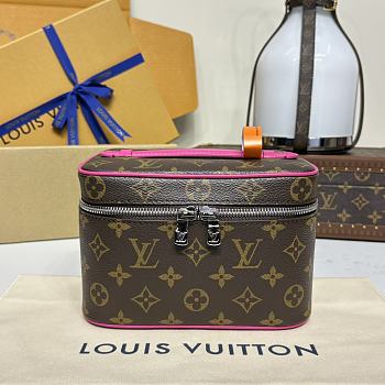 Colestore Louis Vuitton Nice BB Monogram Macassar Canvas Pink 20x12x13.5cm