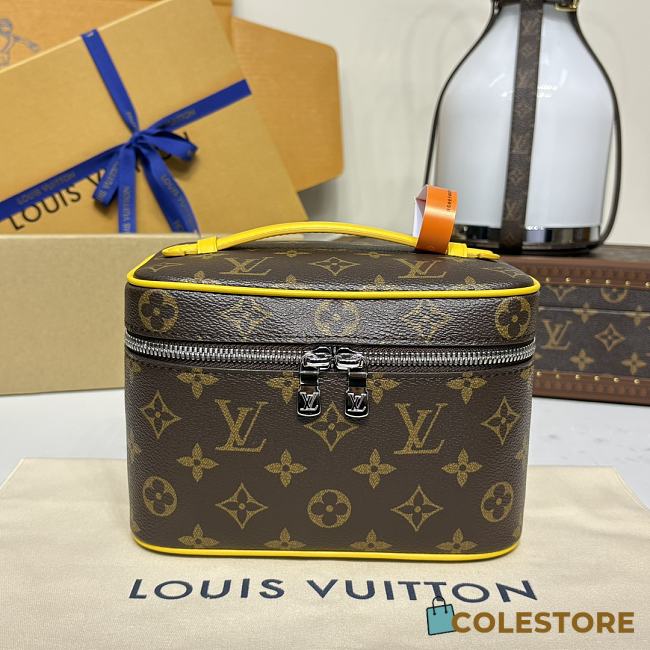 Colestore Louis Vuitton Nice BB Monogram Macassar Canvas Yellow 20x12x13.5cm - 1