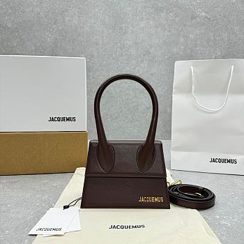Colestore Jacquemus Le Chiquito Moyen Chocolate 18x15.5x8cm