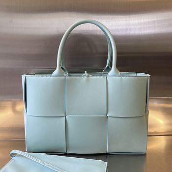 Colestore Bottega Veneta Small Arco Tote Light Blue 30x20x11