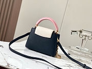 Colestore Louis Vuitton Capucines MM Black Pink 21x14x8cm - 4
