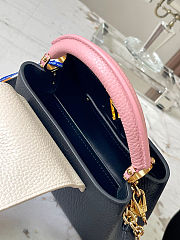 Colestore Louis Vuitton Capucines MM Black Pink 21x14x8cm - 3