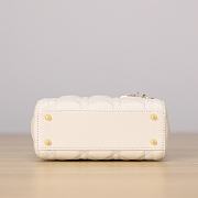 Colestore Dior Mini Lady Dior Bag Latte Cannage Lambskin 17 x 15 x 7 cm - 2