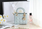Colestore Dior Mini Lady Dior Bag Pistachio Green Cannage Lambskin 17 x 15 x 7 cm - 6