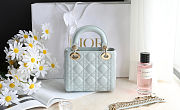 Colestore Dior Mini Lady Dior Bag Pistachio Green Cannage Lambskin 17 x 15 x 7 cm - 5
