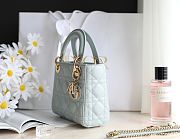 Colestore Dior Mini Lady Dior Bag Pistachio Green Cannage Lambskin 17 x 15 x 7 cm - 2