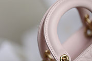 Colestore Dior Mini Lady Dior Bag Blush Pink Cannage Lambskin 17 x 15 x 7 cm - 6