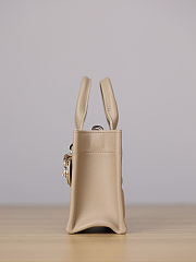 Colestore Dior Mini Dior Book Tote Powder Beige Macrocannage Calfskin 21.5 x 13 x 7.5cm - 6