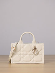 Colestore Dior Mini Dior Book Tote Latte Macrocannage Calfskin 21.5 x 13 x 7.5cm - 1