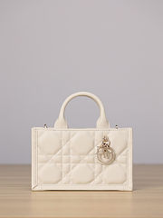 Colestore Dior Mini Dior Book Tote Latte Macrocannage Calfskin 21.5 x 13 x 7.5cm - 4