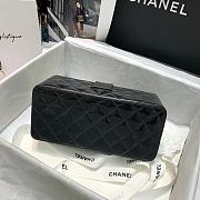 Colestore Chanel Vintage Cosmetic Bag Black 22x10x8.5cm - 6