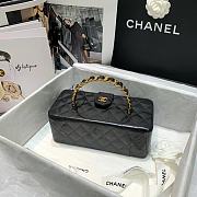 Colestore Chanel Vintage Cosmetic Bag Black 22x10x8.5cm - 4