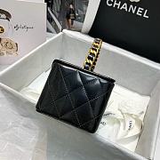Colestore Chanel Vintage Cosmetic Bag Black 22x10x8.5cm - 3