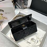 Colestore Chanel Vintage Cosmetic Bag Black 22x10x8.5cm - 2
