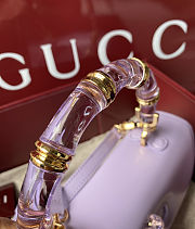 Colestore Gucci Bamboo Diva Purple Medium Bag 26.6x13x8 cm - 6