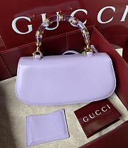 Colestore Gucci Bamboo Diva Purple Medium Bag 26.6x13x8 cm - 2