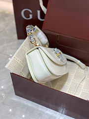 Colestore Gucci Bamboo Diva White Medium Bag 26.6x13x8 cm - 2