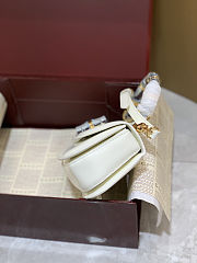Colestore Gucci Bamboo Diva White Medium Bag 26.6x13x8 cm - 3