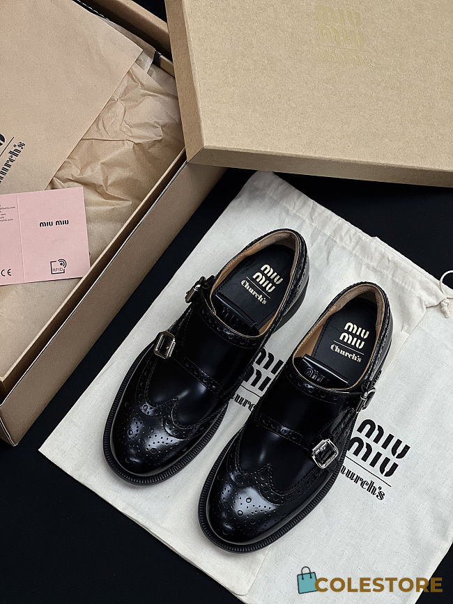 Colestore Miu Miu Brogues Miu Miu x Churches in pelle  - 1